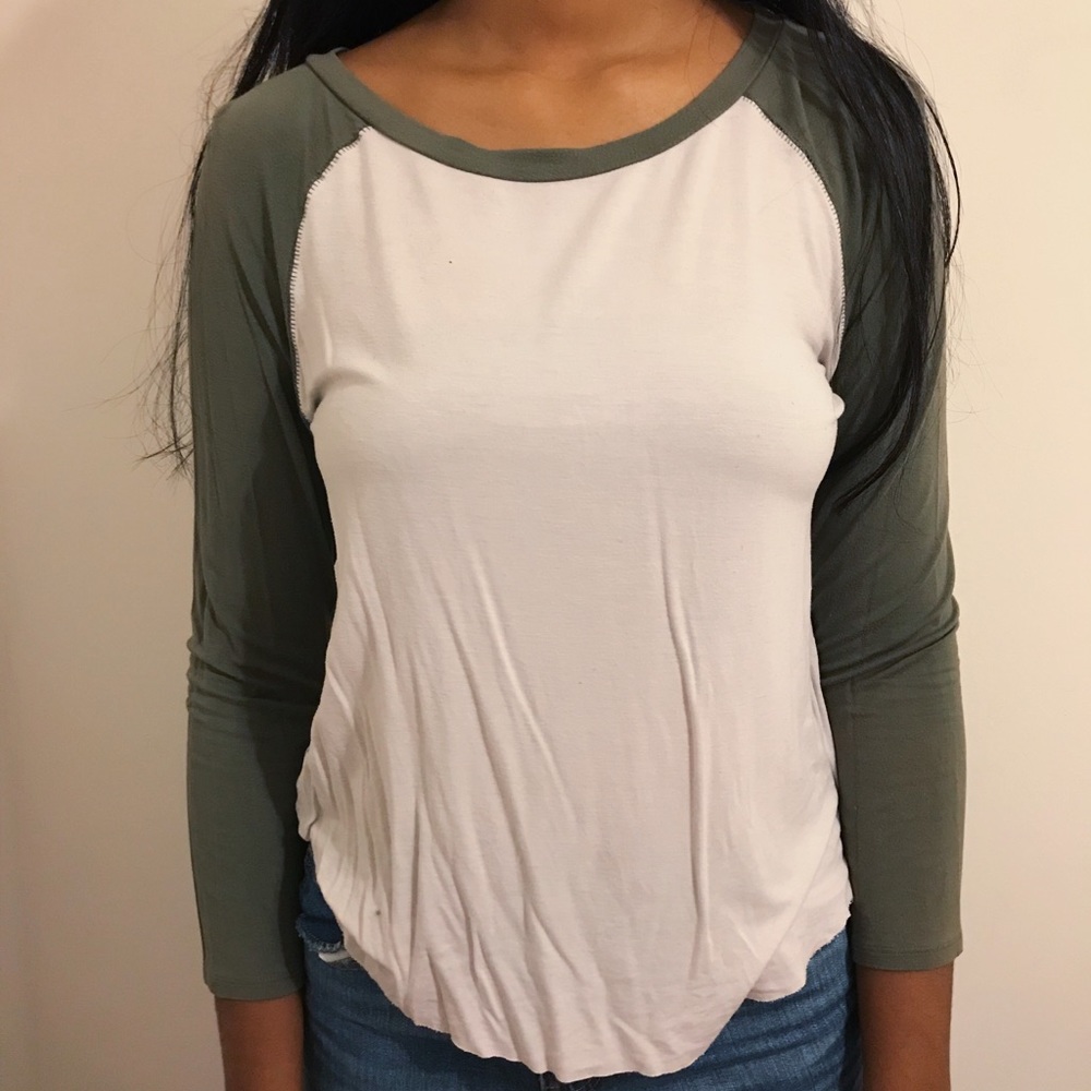 american eagle baseball tee